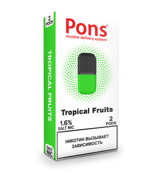 Купить Картридж Pons Tropical Fruits (Тропические фрукты) x 2
