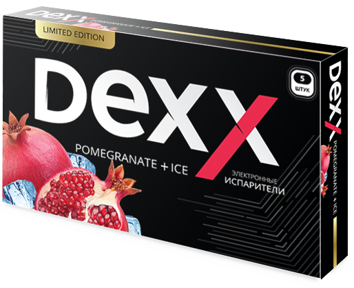 Купить Dexx - Гранат-лед, 600 затяжек, 12 мг (1,2%)