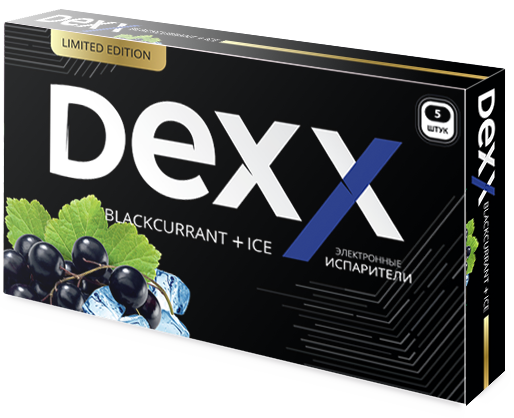 Купить Dexx - Смородина-лед, 600 затяжек, 12 мг (1,2%)