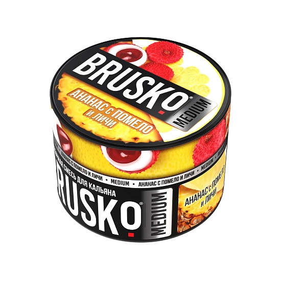 Купить Brusko Medium - Ананас с помело и личи 250г