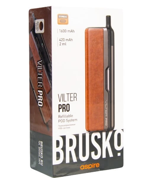 Купить Brusko Vilter Pro 1600 mAh 5.5мл (Серо-коричневый)