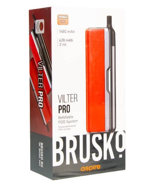 Купить Brusko Vilter Pro 1600 mAh 5.5мл (Cеро-красный)