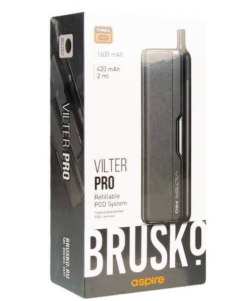Купить Brusko Vilter Pro 1600 mAh 5.5мл (Черно-серый)