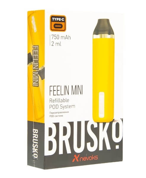Купить Brusko Feelin Mini 750 mAh 2 мл (Жёлтый)