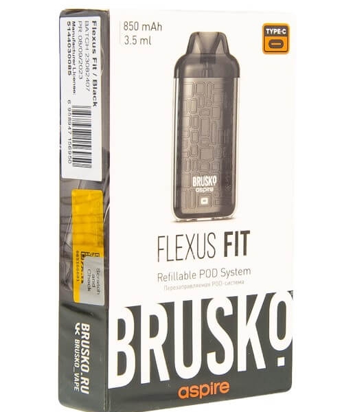 Купить Brusko Flexus Fit 850 mAh 3,5мл (Чёрный)