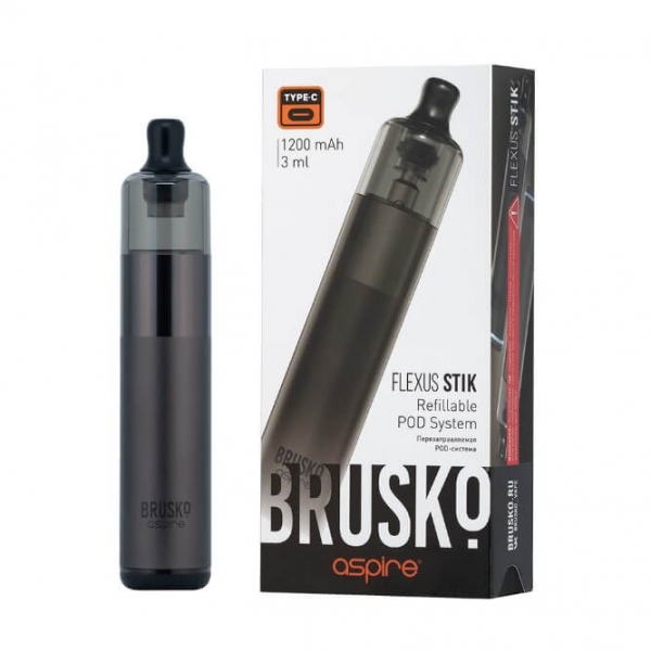 Купить Brusko Flexus Stik 1200 mAh 3мл (Тёмно-серый металлический)
